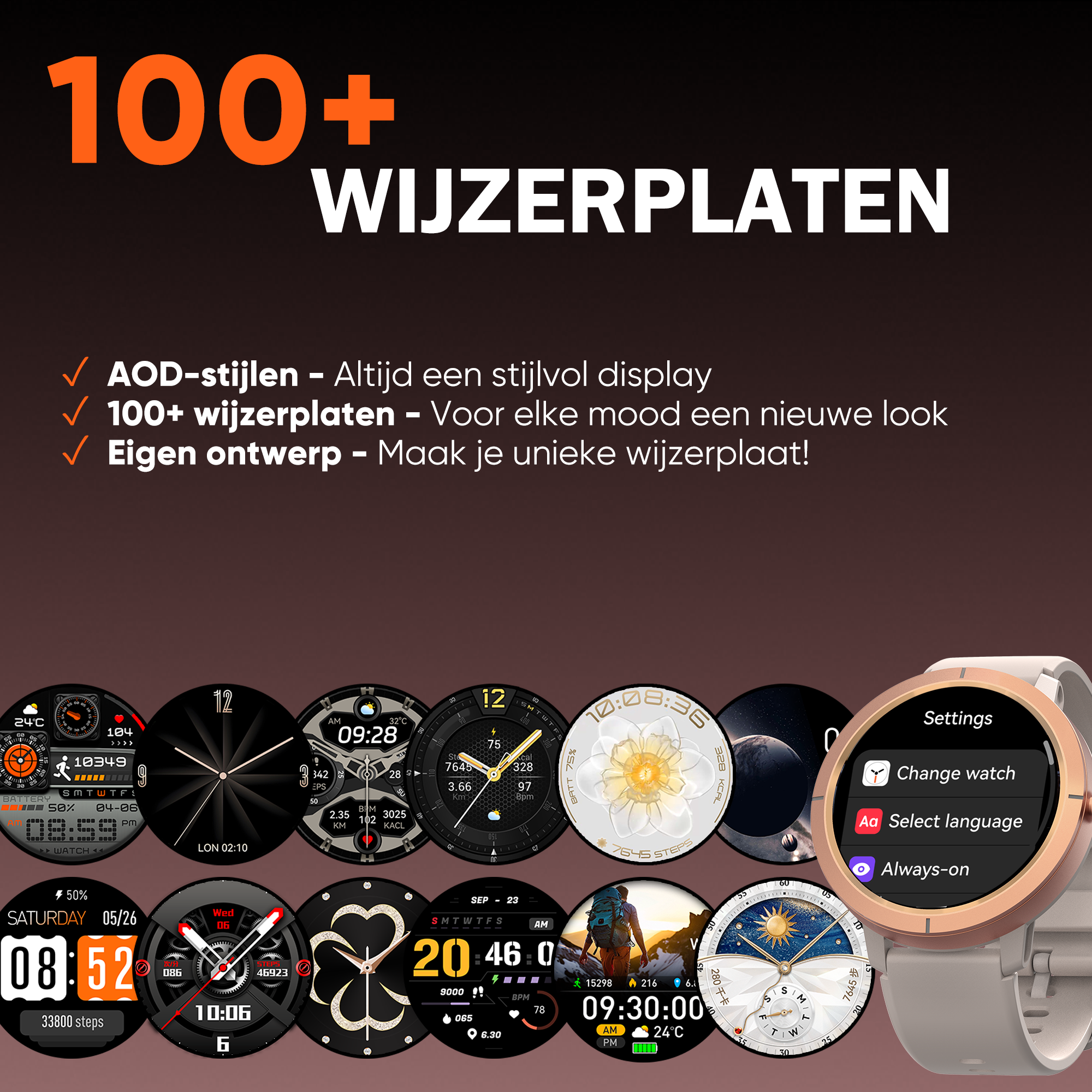 Synyq Evo Pro GPS Smartwatch - Voor Dames & Heren - 4 Bandjes - 1.32" AMOLED