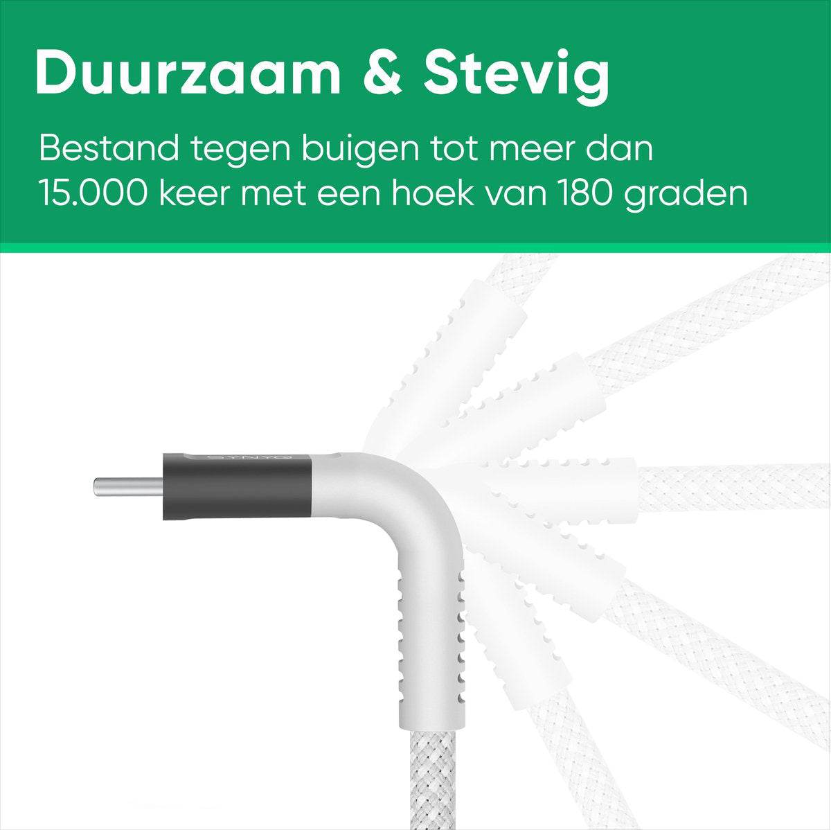 Synyq 45W Snellader - Gecertificeerd - 100W Oplaadkabel - Snellader usb c - Usb c oplader