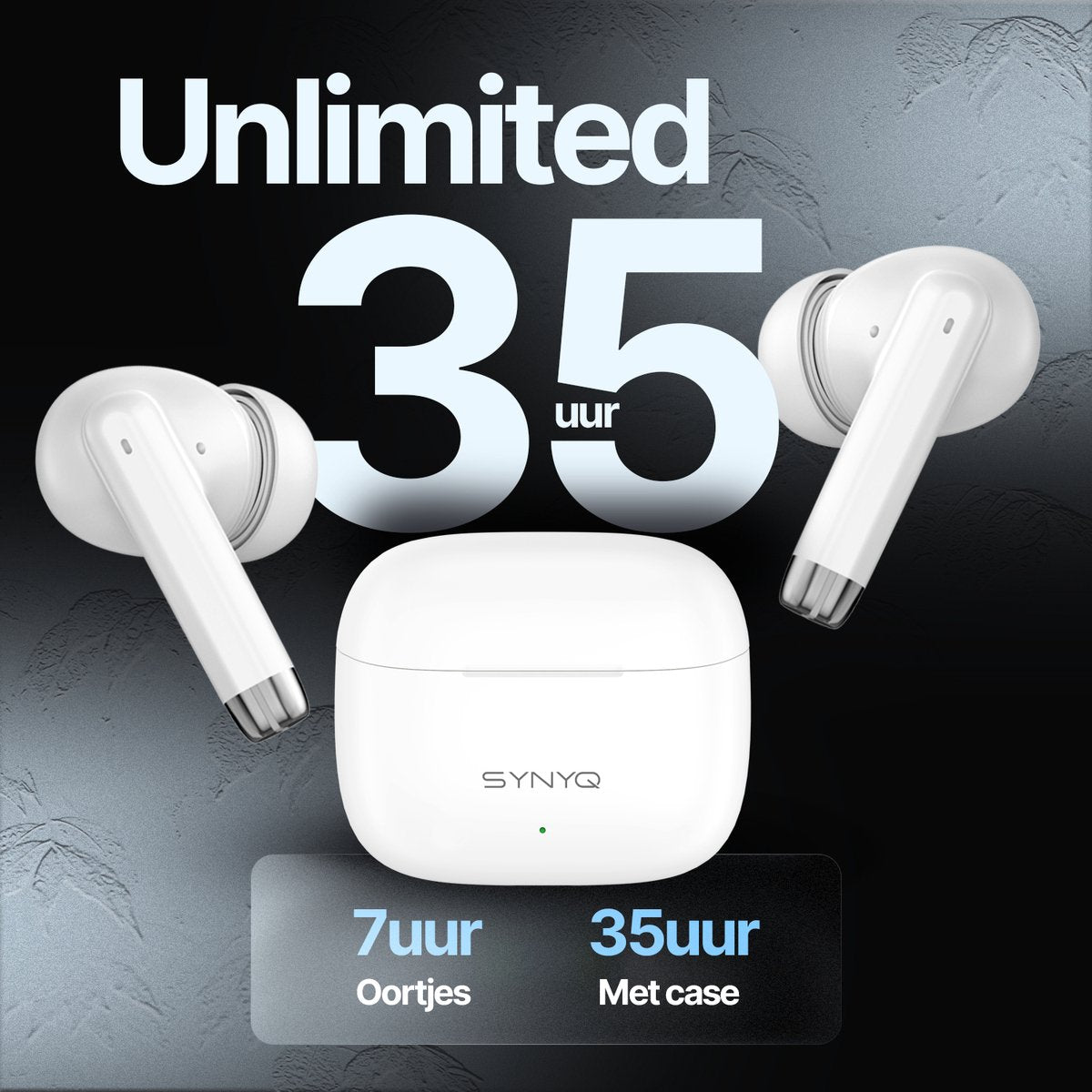 Synyq iPro Draadloze Oordopjes - 35 Uur Batterij - Bluetooth 5.3