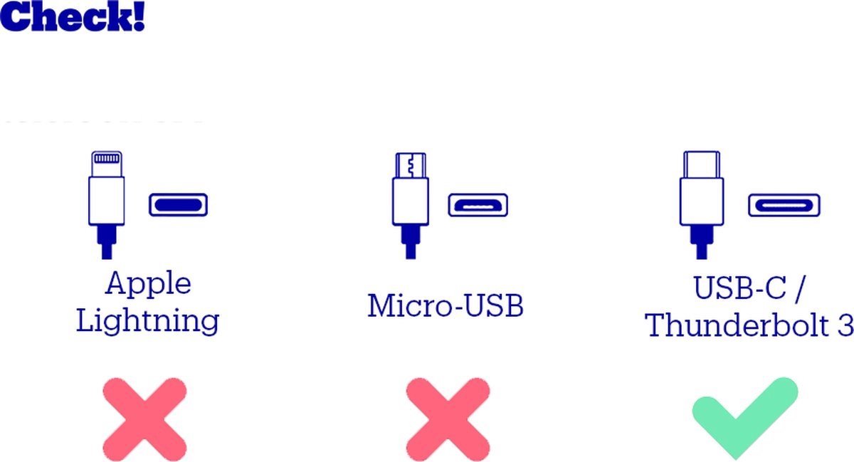 Synyq 45W Snellader - USB C Adapter - Geschikt voor Samsung, Apple en Google
