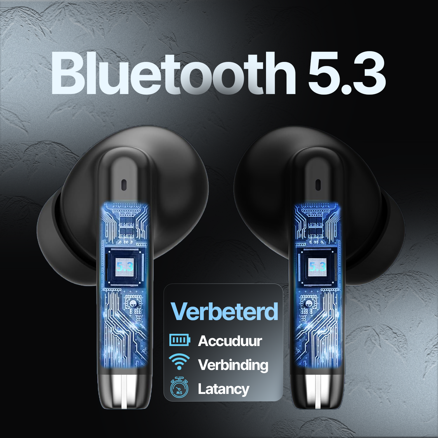 Synyq iPro Draadloze Oordopjes - 35 Uur Batterij - Bluetooth 5.3