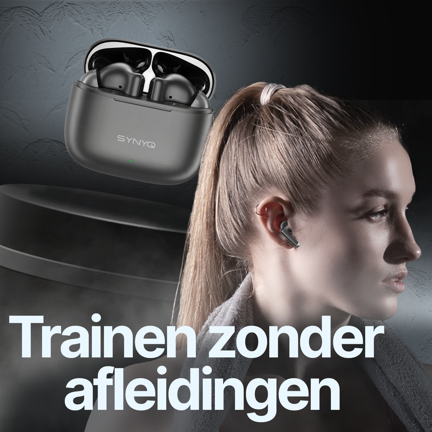 Synyq iPro Draadloze Oordopjes - 35 Uur Batterij - Bluetooth 5.3