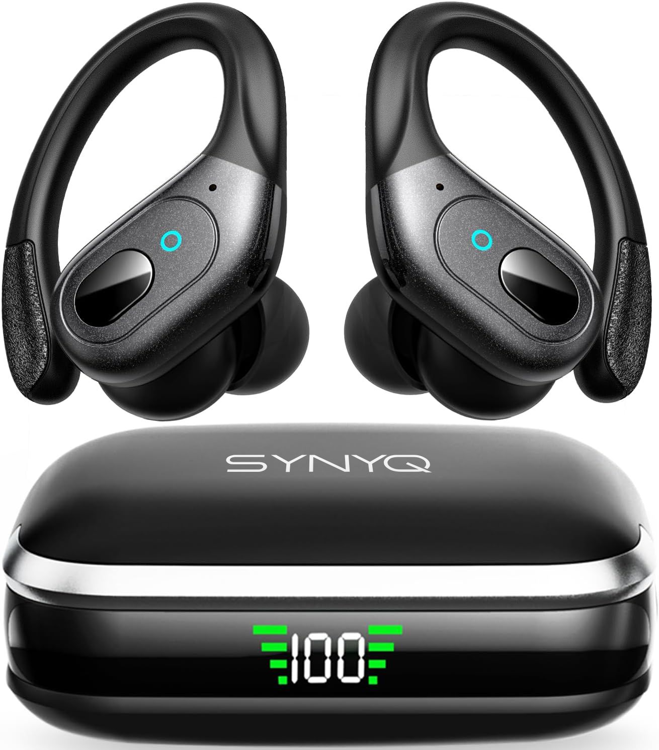 Synyq JumP Draadloze Sport Oordopjes - 78 Uur Batterij - IPX5 Waterbestendig - Bluetooth 5.3