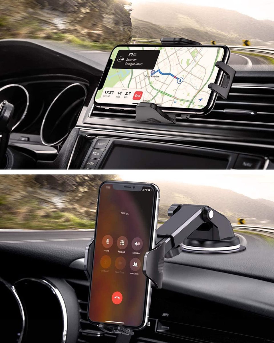 Synyq Telefoonhouder Auto met Sterke Zuignap