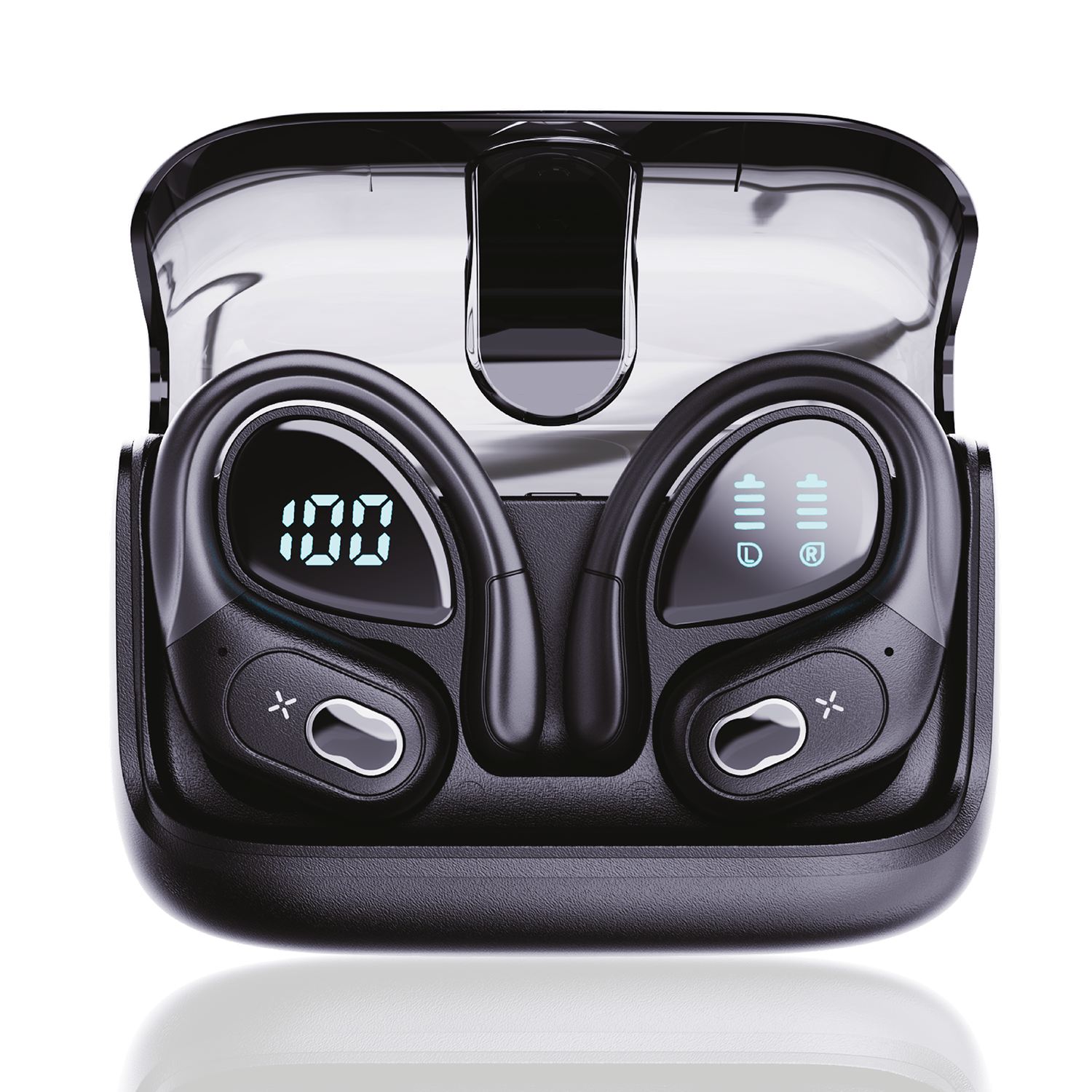 Synyq Active Draadloze Sport Oordopjes - 75 Uur Batterij - IPX5 Waterbestendig - 10mm Speakers