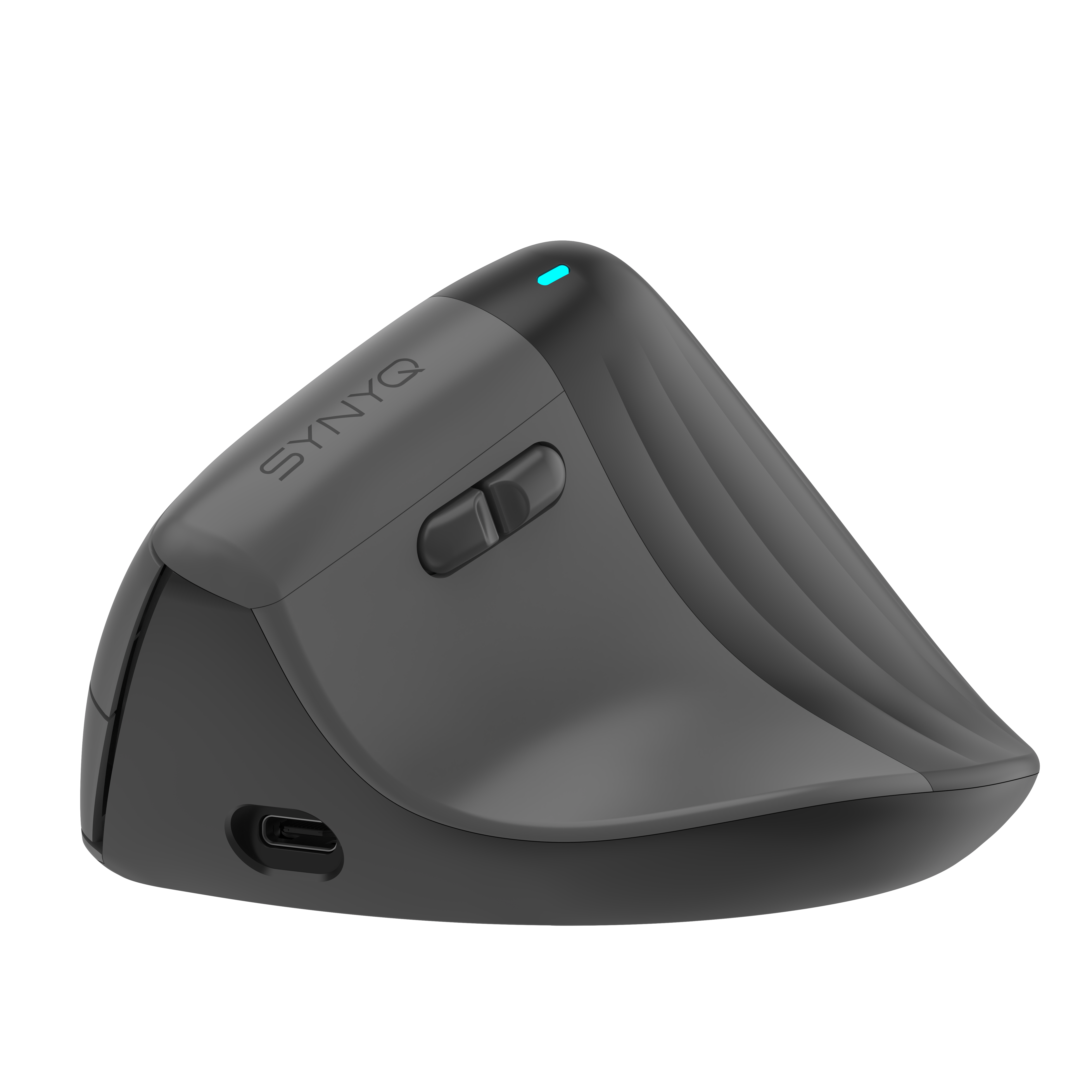 Synyq MX68 - Verticale ergonomische Muis - 3 Apparaten - Bluetooth + USB - Oplaadbaar