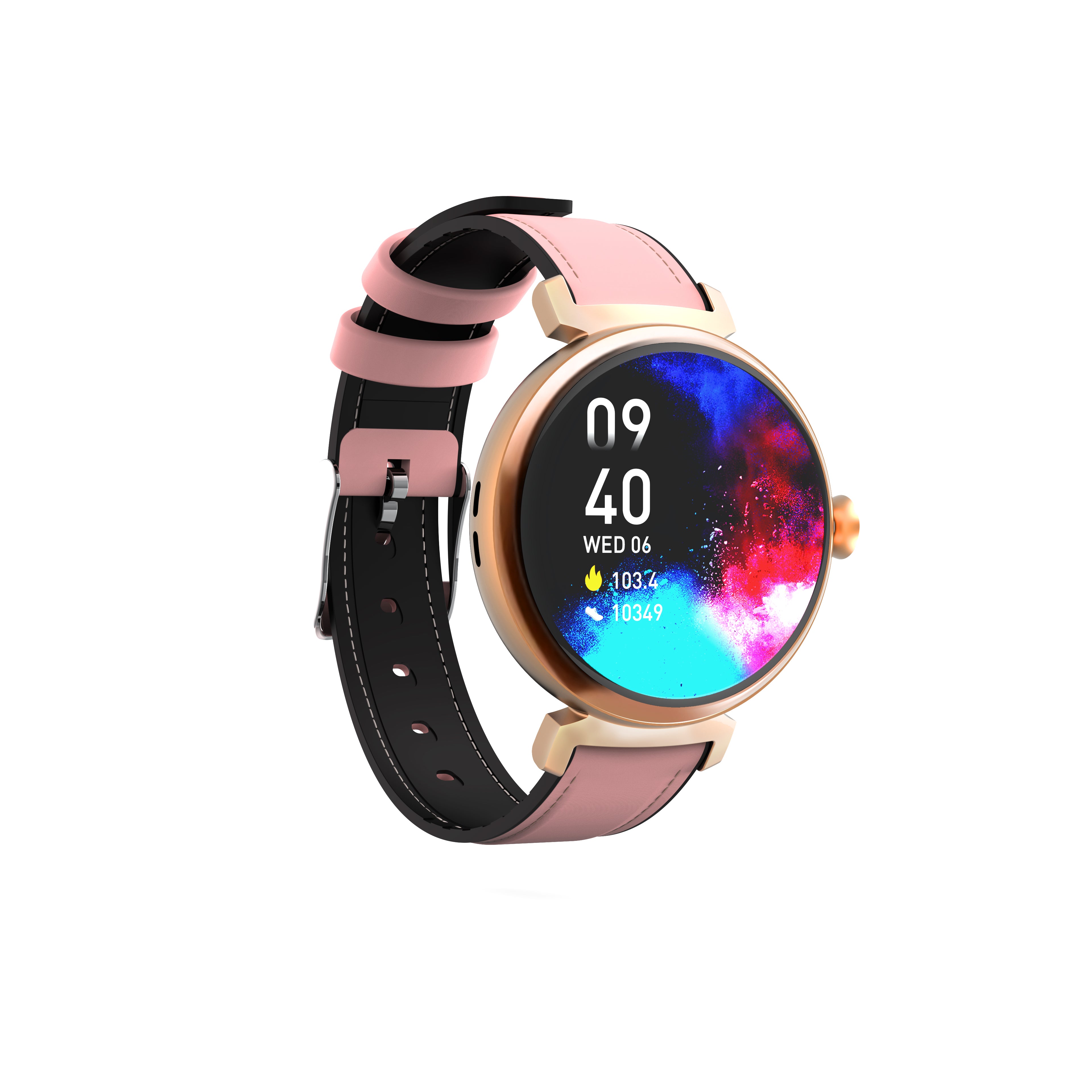 Synyq Elara AMOLED Smartwatch Dames - 3 bandjes - Smart Dames Horloge